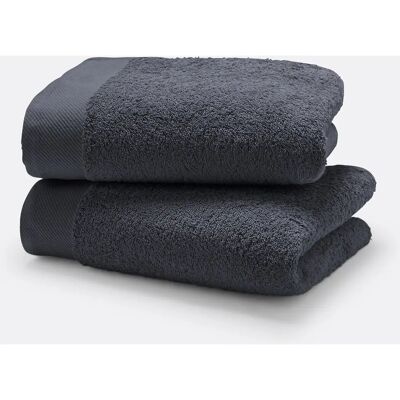 Redoute Interieurs Serviettes en Coton - Lot de 2, Gris - Serviette Redoute Interieurs Serviettes en Coton - Lot de 2, Gris - Serviette