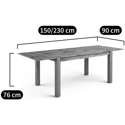 LA REDOUTE INTERIEURS Tavolo da pranzo in quercia - Estende a 8 - Legno FSC LA REDOUTE INTERIEURS Tavolo da pranzo in quercia - Estende a 8 - Legno FSC