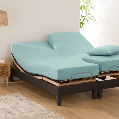 La Redoute Interieurs Sábana Bajera Algodón - Cama Articulada - Azul La Redoute Interieurs Sábana Bajera Algodón - Cama Articulada - Azul