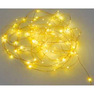 Am.pm Ghirlanda luminosa LED - Omara - Giallo - Luci a filo LED - Atmosfera festiva Am.pm Ghirlanda luminosa LED - Omara - Giallo - Luci a filo LED - Atmosfera festiva
