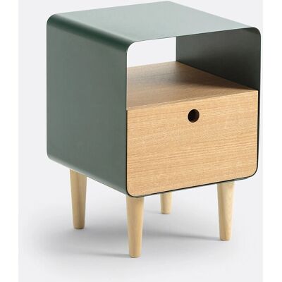LA REDOUTE INTERIEURS Jimi Comodino - Comodino in legno e metallo LA REDOUTE INTERIEURS Jimi Comodino - Comodino in legno e metallo