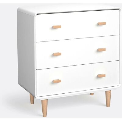 LA REDOUTE INTERIEURS - Jimi - 3 cajones - Blanco - Chest of drawers LA REDOUTE INTERIEURS - Jimi - 3 cajones - Blanco - Chest of drawers