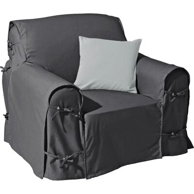 La Redoute Interieurs - SCENARIO - Gris - Housse de fauteuil La Redoute Interieurs - SCENARIO - Gris - Housse de fauteuil