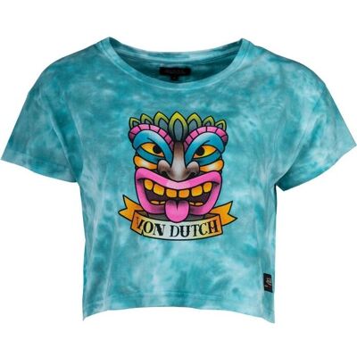 Von Dutch Tika - Bleu - L - T-Shirt - Coupe régulière - Tissu léger - Publicité Von Dutch Tika - Bleu - L - T-Shirt - Coupe régulière - Tissu léger - Publicité