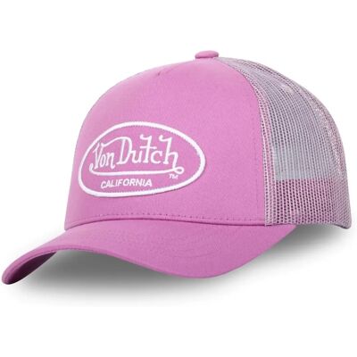 Von Dutch - Baseball - Rose - Visière Courbée - Casquette - Publicité Von Dutch - Baseball - Rose - Visière Courbée - Casquette - Publicité