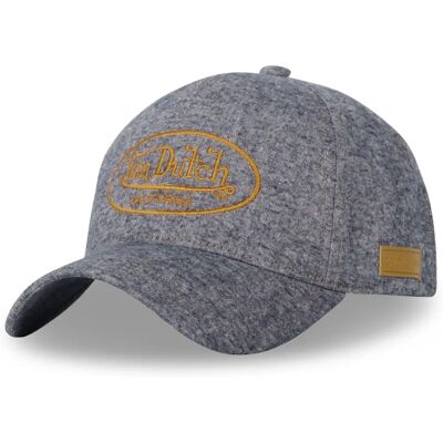 Casquette de Baseball Von Dutch - Gris - Visière Courbée - Publicité Casquette de Baseball Von Dutch - Gris - Visière Courbée - Publicité