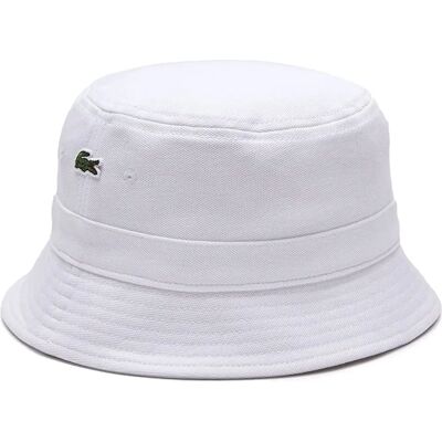 Lacoste Witte biologische katoen visserspet - Casual Lacoste Witte biologische katoen visserspet - Casual