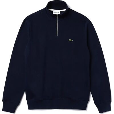 Lacoste Herren Navy Blau ½ Reißverschluss Pullover - Pullover Lacoste Herren Navy Blau ½ Reißverschluss Pullover - Pullover