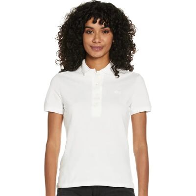 Λευκό πουλό Lacoste - Short Sleeve, Casual, Βαμβάκι Λευκό πουλό Lacoste - Short Sleeve, Casual, Βαμβάκι