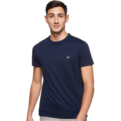 Lacoste Herren Rundhals Pima Baumwoll Jersey T-Shirt (TH6709) - marineblau Lacoste Herren Rundhals Pima Baumwoll Jersey T-Shirt (TH6709) - marineblau