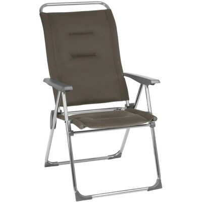 Lafuma Alu Cham Air Comfort - Sedia da campeggio - Regolabile - Pieghevole - Taupe Lafuma Alu Cham Air Comfort - Sedia da campeggio - Regolabile - Pieghevole - Taupe