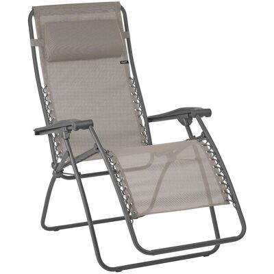 LAFUMA MOBILIER - Sedia a sdraio relax - 3 posizioni regolabili - Qualità francese LAFUMA MOBILIER - Sedia a sdraio relax - 3 posizioni regolabili - Qualità francese