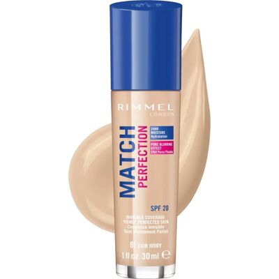 Rimmel Foundation Fair Ivory - Medium Coverage SPF 20 Rimmel Foundation Fair Ivory - Medium Coverage SPF 20
