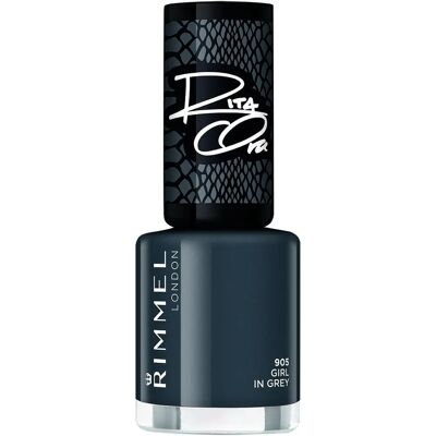 Rimmel 905 Girl In Grey Vernis à Ongles - Vernis - Publicité Rimmel 905 Girl In Grey Vernis à Ongles - Vernis - Publicité