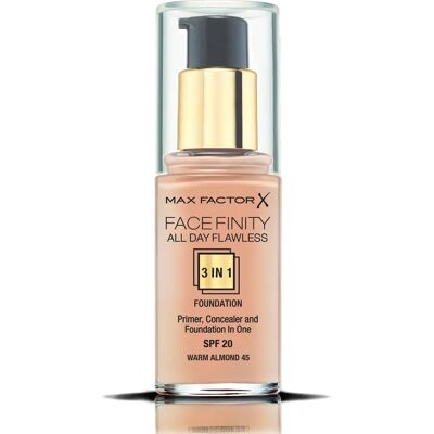 Max Factor Facefinity Hele Dagen 3-i-1 Foundation SPF30 - Warm Almond Max Factor Facefinity Hele Dagen 3-i-1 Foundation SPF30 - Warm Almond