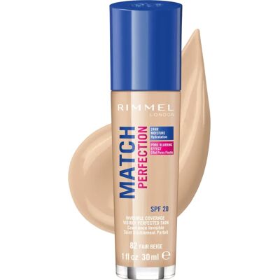 Rimmel Fair Beige Foundation - Medium Coverage - SPF 20 - Foundation Rimmel Fair Beige Foundation - Medium Coverage - SPF 20 - Foundation