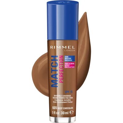 Rimmel London Deep Chocolate SPF 20 Foundation - Foundation Rimmel London Deep Chocolate SPF 20 Foundation - Foundation