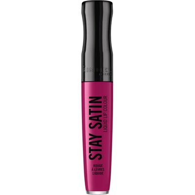 Rimmel London Stay Satin Rouge à Lèvres Liquide - 430 For Sure - Longue tenue, Vibrant, Hydratant - Publicité Rimmel London Stay Satin Rouge à Lèvres Liquide - 430 For Sure - Longue tenue, Vibrant, Hydratant - Publicité