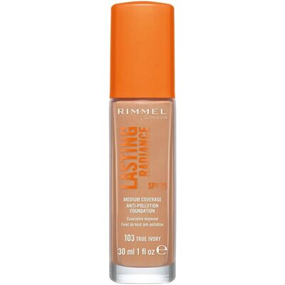 Rimmel Lasting Radiance Fondotinta - True Ivory - SPF 25 Rimmel Lasting Radiance Fondotinta - True Ivory - SPF 25