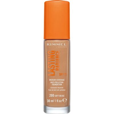 Rimmel Lasting Radiance Foundation - SPF 25 - Mjuk Beige Rimmel Lasting Radiance Foundation - SPF 25 - Mjuk Beige