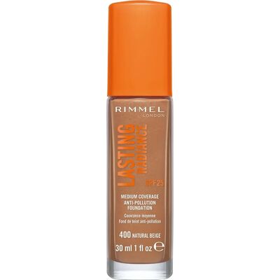 Rimmel Lasting Radiance Natural Beige Foundation - Anti-Inquinamento SPF 25 Rimmel Lasting Radiance Natural Beige Foundation - Anti-Inquinamento SPF 25