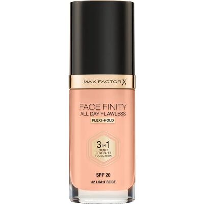 Max Factor Facefinity Egész nap tökéletes 3-in-1 alapozó SPF 20 Max Factor Facefinity Egész nap tökéletes 3-in-1 alapozó SPF 20