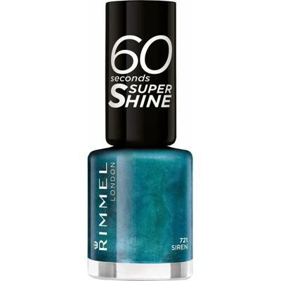 Rimmel 721 Siren Smalto Unghie Turchese - Smalto per Unghie Rimmel 721 Siren Smalto Unghie Turchese - Smalto per Unghie