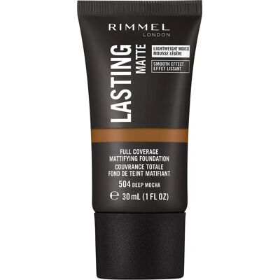 Rimmel Fond de Teint Chocolat Profond - Couvrance Totale Mat Léger - Publicité Rimmel Fond de Teint Chocolat Profond - Couvrance Totale Mat Léger - Publicité
