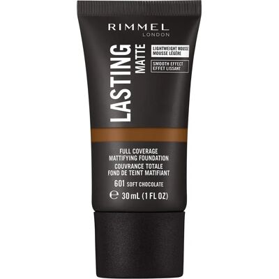 Rimmel London Lasting Matte Foundation - soft chocolate - Foundation Rimmel London Lasting Matte Foundation - soft chocolate - Foundation