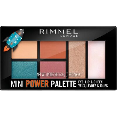 Palette Rimmel Mini Power - Visage, Yeux, Lèvres Palette Rimmel Mini Power - Visage, Yeux, Lèvres