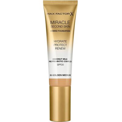 Max Factor Miracle Second Skin SPF 20 fond de teint hydratant - Moyen doré - Fond de teint - Publicité Max Factor Miracle Second Skin SPF 20 fond de teint hydratant - Moyen doré - Fond de teint - Publicité