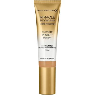 Max Factor Miracle Second Skin - Medium Tan - Foundation Max Factor Miracle Second Skin - Medium Tan - Foundation