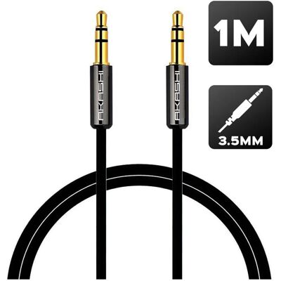 Altadif ALTJ35B Cable de audio - 1m - Negro - Cable de audio Altadif ALTJ35B Cable de audio - 1m - Negro - Cable de audio