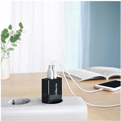 Altadif ALT2USBACCHB Chargeur appareil mobile - Dual USB-A Charge rapide - Noir - Publicité Altadif ALT2USBACCHB Chargeur appareil mobile - Dual USB-A Charge rapide - Noir - Publicité