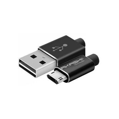Akashi ALTMICROREVBK USB Cable - 1m - Micro-USB, Reversible Akashi ALTMICROREVBK USB Cable - 1m - Micro-USB, Reversible