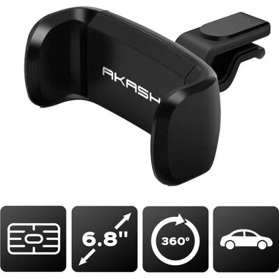 Akashi Auto Handyhalter - Unterstützung für 6,8" Smartphones - Schwarz Akashi Auto Handyhalter - Unterstützung für 6,8" Smartphones - Schwarz