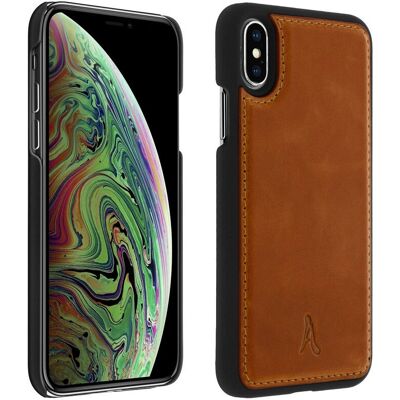 Funda de Cuero Genuino para iPhone X/XS - Elegante y Protege Funda de Cuero Genuino para iPhone X/XS - Elegante y Protege