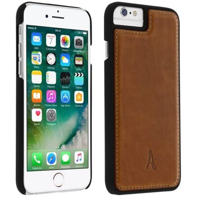 Custodia in Vera Pelle Camel per iPhone 6/6S/7/8 Plus Custodia in Vera Pelle Camel per iPhone 6/6S/7/8 Plus