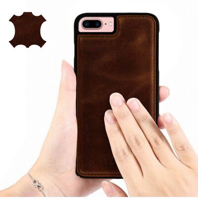 Custodia in Pelle Akashi per iPhone 6/6S/7/8 Plus - Protezione & Eleganza Custodia in Pelle Akashi per iPhone 6/6S/7/8 Plus - Protezione & Eleganza