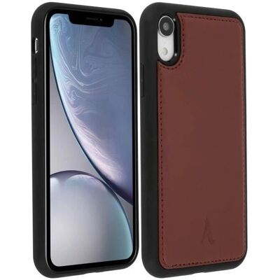 Akashi Lederhülle für iPhone XR - Echtes Leder-Design Akashi Lederhülle für iPhone XR - Echtes Leder-Design