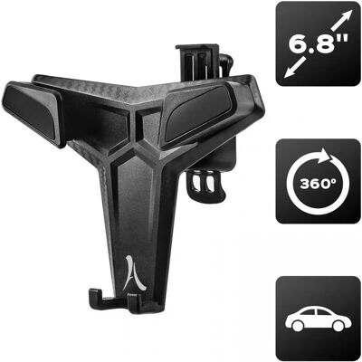 Support Téléphone Altadif ALTAIRVTCAR - Noir - Support jusqu'à 6,5'' - Support de ventilation auto - Publicité Support Téléphone Altadif ALTAIRVTCAR - Noir - Support jusqu'à 6,5'' - Support de ventilation auto - Publicité