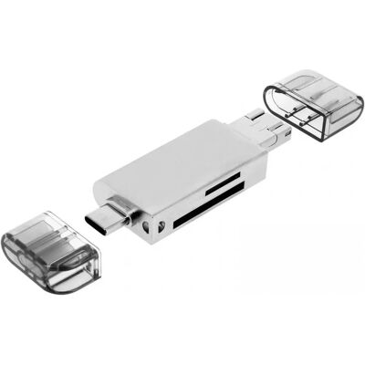 Altadif ALTSDREADER3IN1 Lector de tarjetas - SD/Micro SD - Blanco Altadif ALTSDREADER3IN1 Lector de tarjetas - SD/Micro SD - Blanco