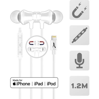 Casque Altadif ALTINTRAMFIWH - Filaire Intra-auriculaire Appels/Musique Blanc - Publicité Casque Altadif ALTINTRAMFIWH - Filaire Intra-auriculaire Appels/Musique Blanc - Publicité