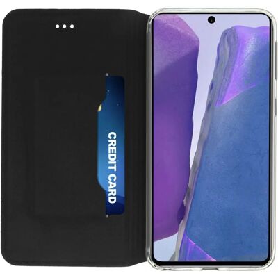 Akashi Kunstlederhülle für Samsung Galaxy Note 20 mit Kartenfach und Standfunktion Akashi Kunstlederhülle für Samsung Galaxy Note 20 mit Kartenfach und Standfunktion
