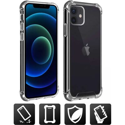 Altadif ALTCIP12PAG Funda Transparente para iPhone 12 - Carcasa de Móvil Altadif ALTCIP12PAG Funda Transparente para iPhone 12 - Carcasa de Móvil