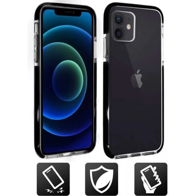 Apple iPhone 12/12 Pro Schwarze Transparent Chrome Hülle Apple iPhone 12/12 Pro Schwarze Transparent Chrome Hülle