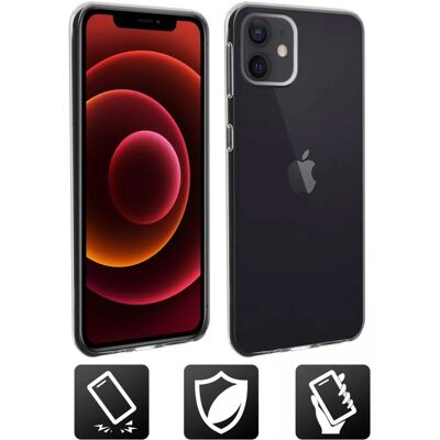 Altadif ALTCIP12TRANS - Impact-resistant, Thin, Black & Transparent Case for iPhone 12 Mini Altadif ALTCIP12TRANS - Impact-resistant, Thin, Black & Transparent Case for iPhone 12 Mini
