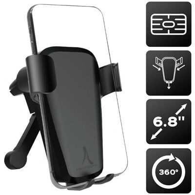 Support de voiture Altadif Altgravcar - Support automatique par gravité pour smartphones noir - Publicité Support de voiture Altadif Altgravcar - Support automatique par gravité pour smartphones noir - Publicité