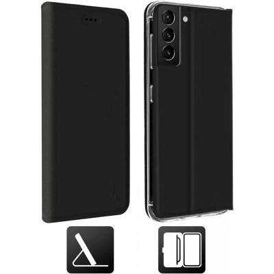 Samsung Galaxy S21 Plus Eco-Leder Flip-Cover - Schwarz Samsung Galaxy S21 Plus Eco-Leder Flip-Cover - Schwarz