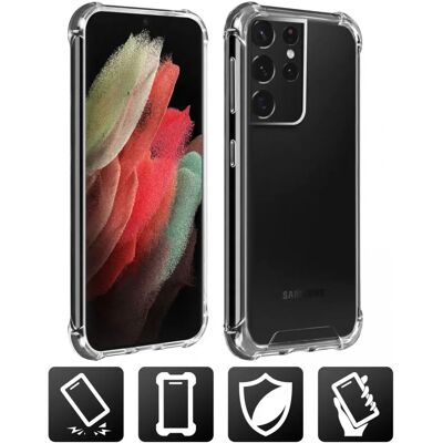 Samsung Galaxy S21 Ultra Akashi Transparent Stoßfest Hülle - Handyhülle Samsung Galaxy S21 Ultra Akashi Transparent Stoßfest Hülle - Handyhülle